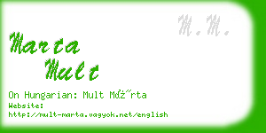 marta mult business card